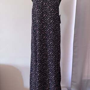 Tie-detail slip dress - Black/Floral - Ladies